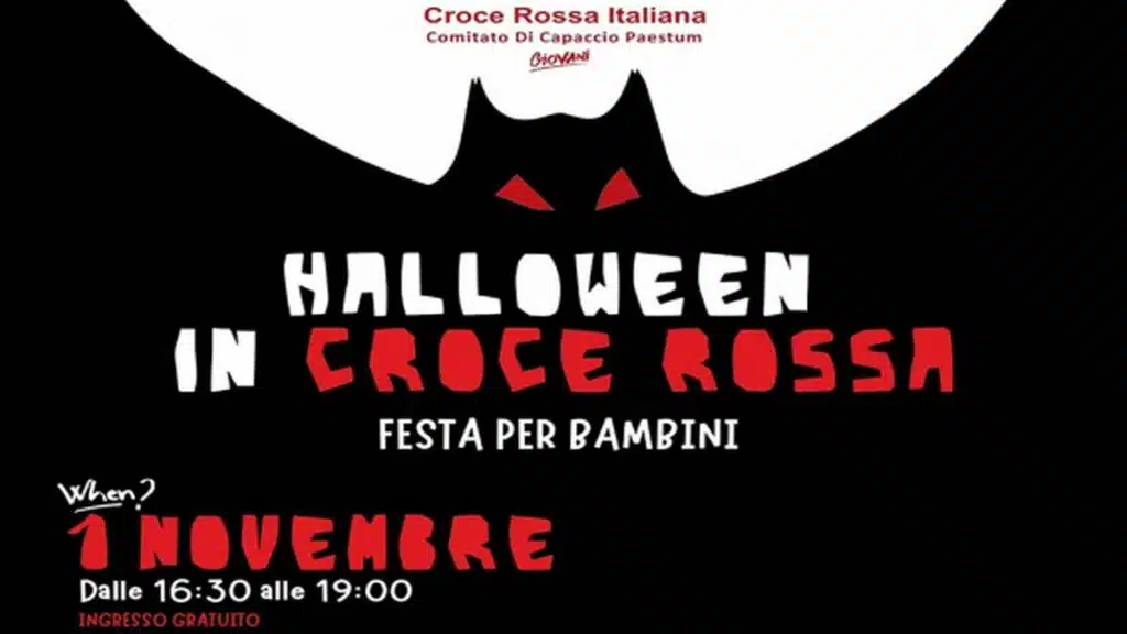Halloween in Croce Rossa a Capaccio Paestum: divertimento e laboratori per i più piccoli
