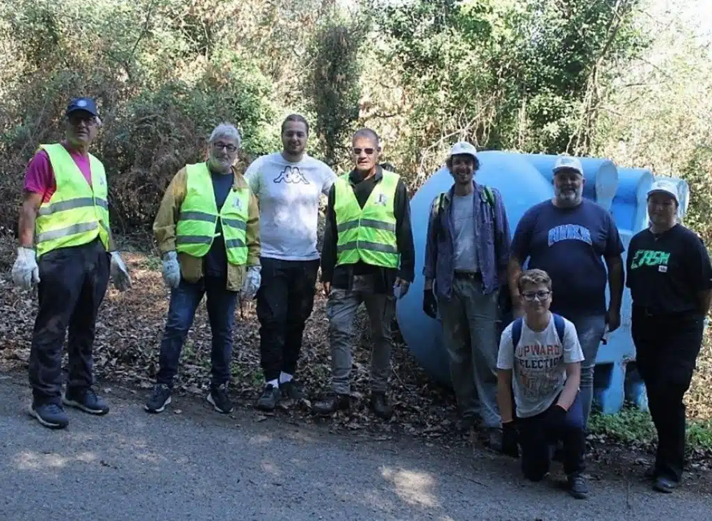 castel san giorgio abbandono rifiuti Clean Up monte castello