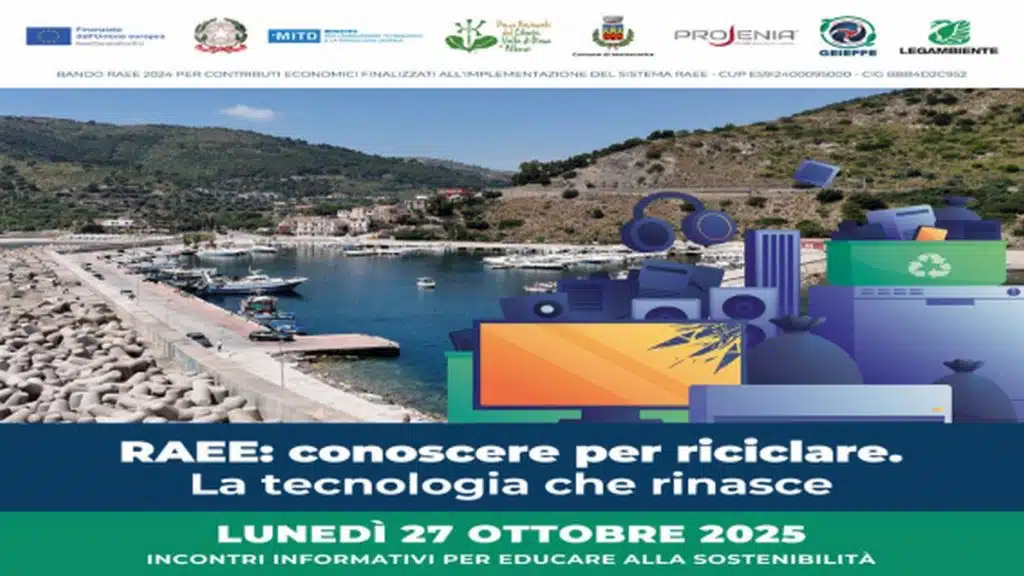 montecorice giornata sostenibilità riciclo rifiuti elettronici