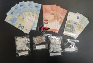 Spaccio a Castel San Giorgio: arrestato 20enne con hashish, cocaina, crack ed eroina
