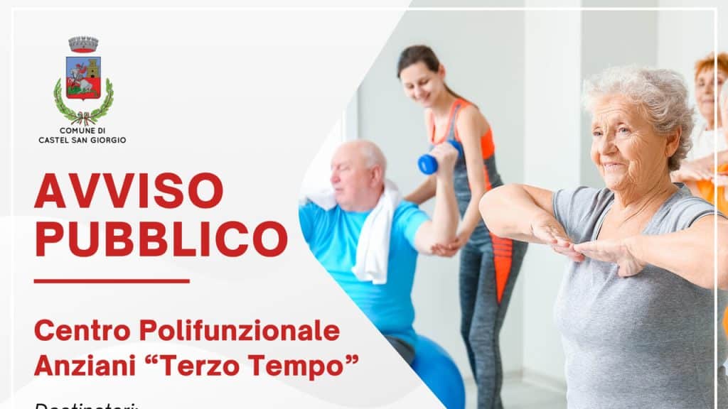 castel san giorgio nuovo centro anziani aperte iscrizioni