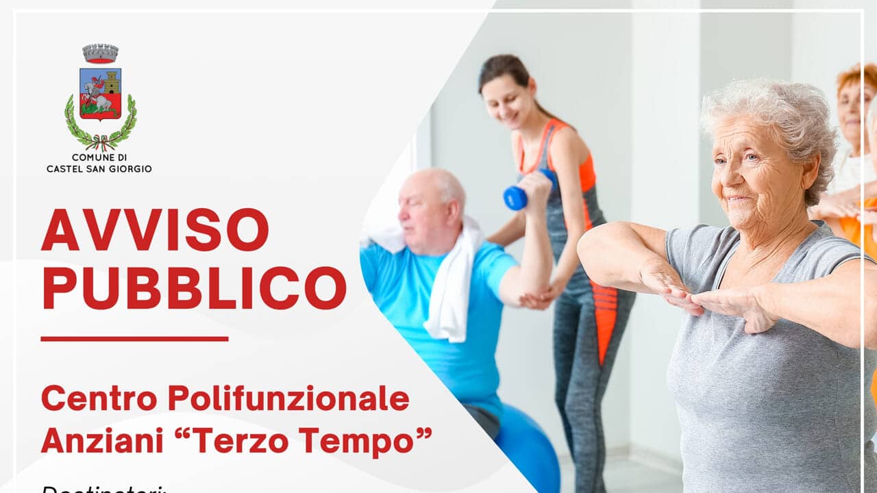 castel san giorgio nuovo centro anziani aperte iscrizioni