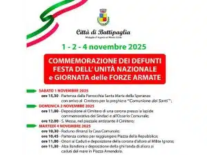 battipaglia celebrazioni defunti festa unità