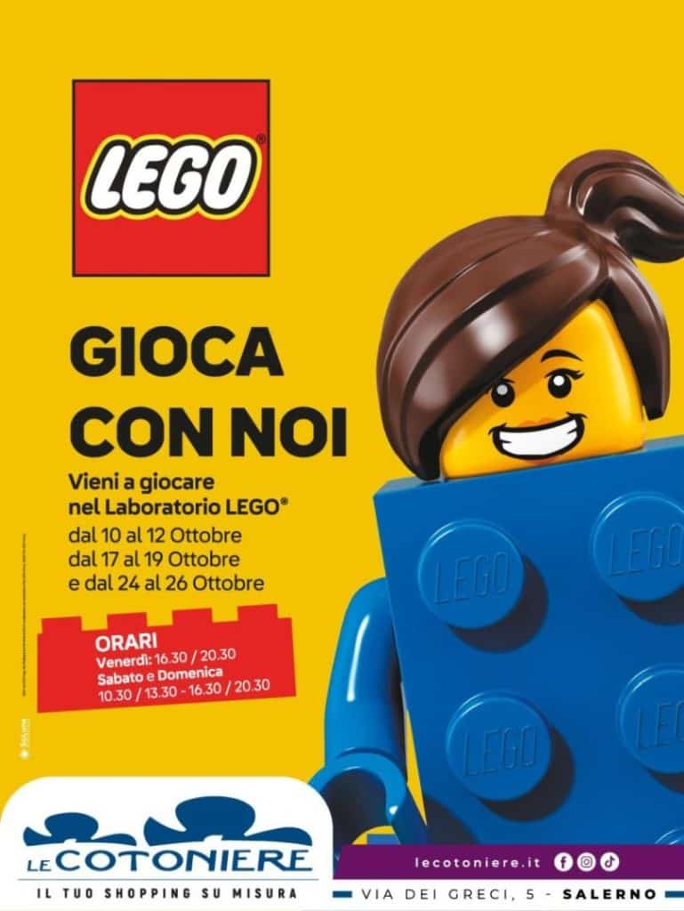 Salerno, al centro commerciale "Le Cotoniere" i laboratori creativi LEGO