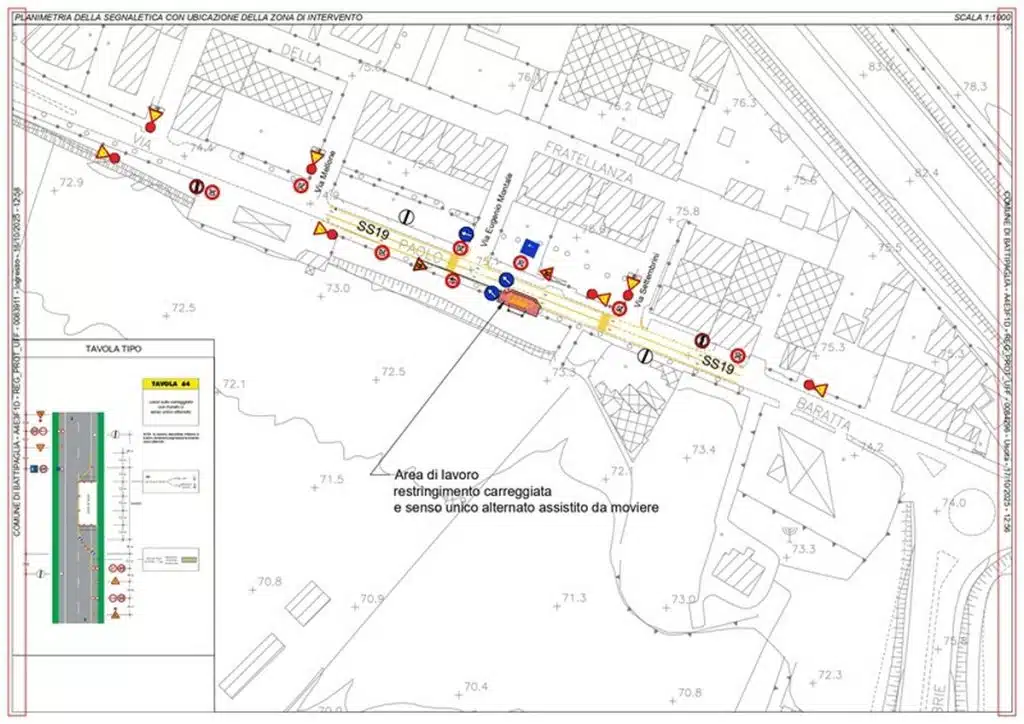 battipaglia senso unico alternato ss18