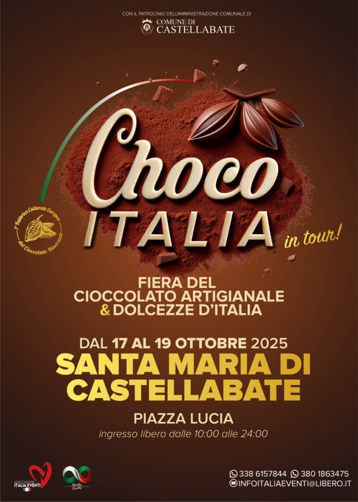 Choco Italia sbarca in Cilento: appuntamento dal 17 al 19 ottobre