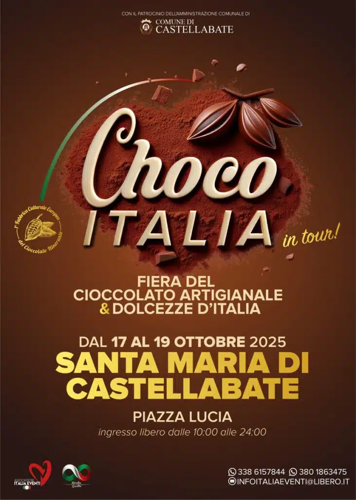 Choco Italia sbarca in Cilento: appuntamento dal 17 al 19 ottobre