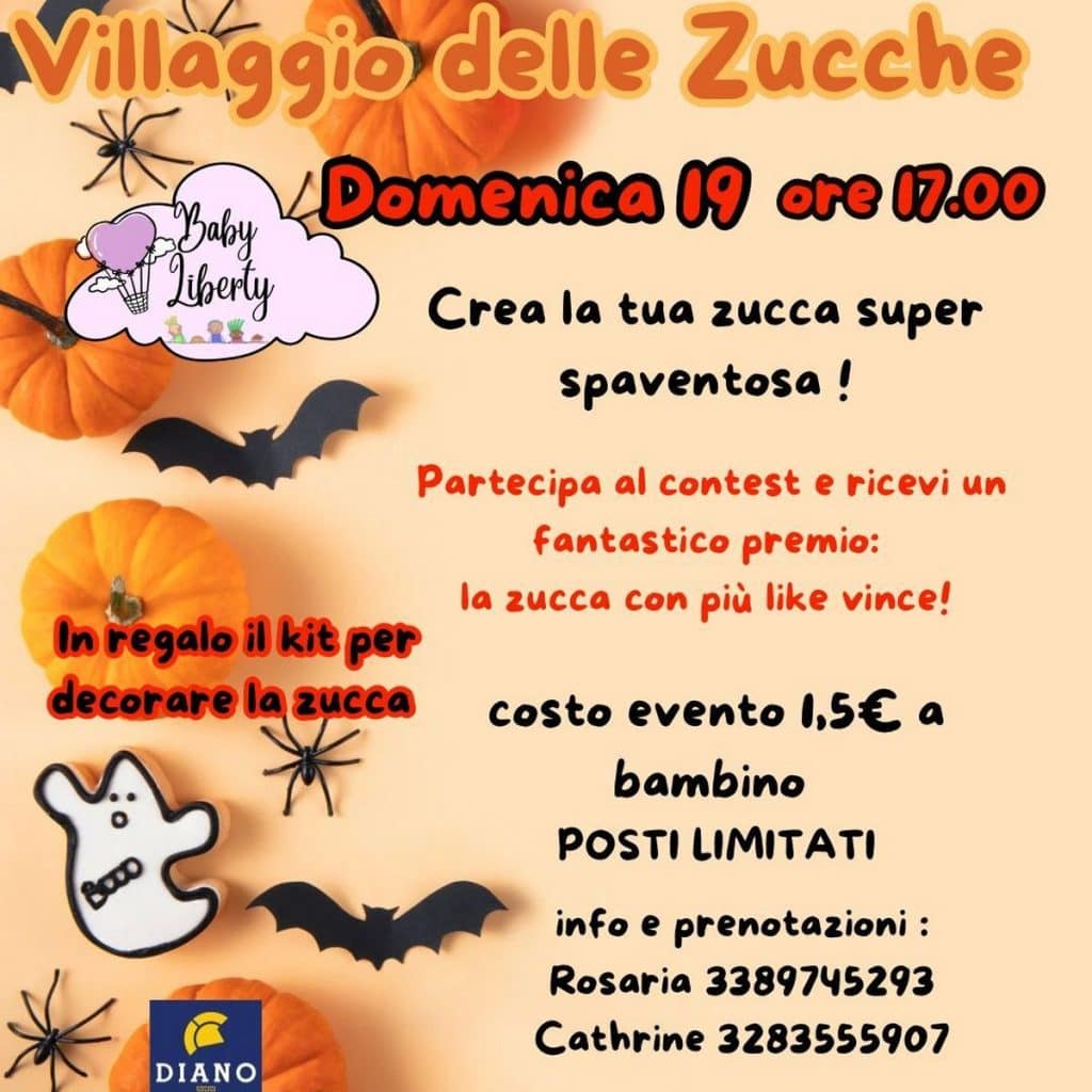centro commerciale diano villaggio zucche 19 ottobre