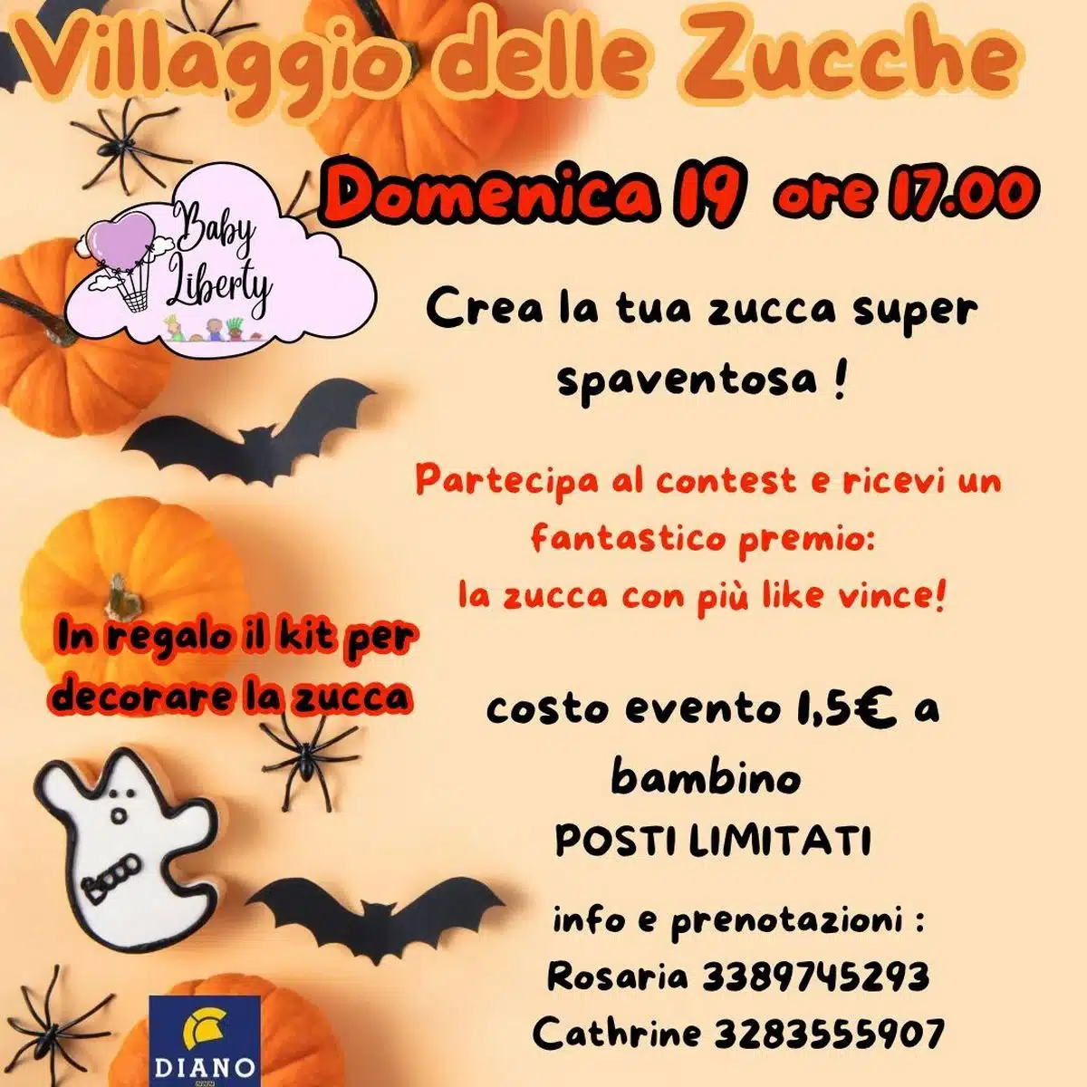 centro commerciale diano villaggio zucche 19 ottobre