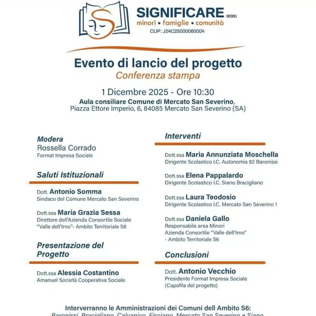 SIGNIFICARE progetto Mercato San Severino