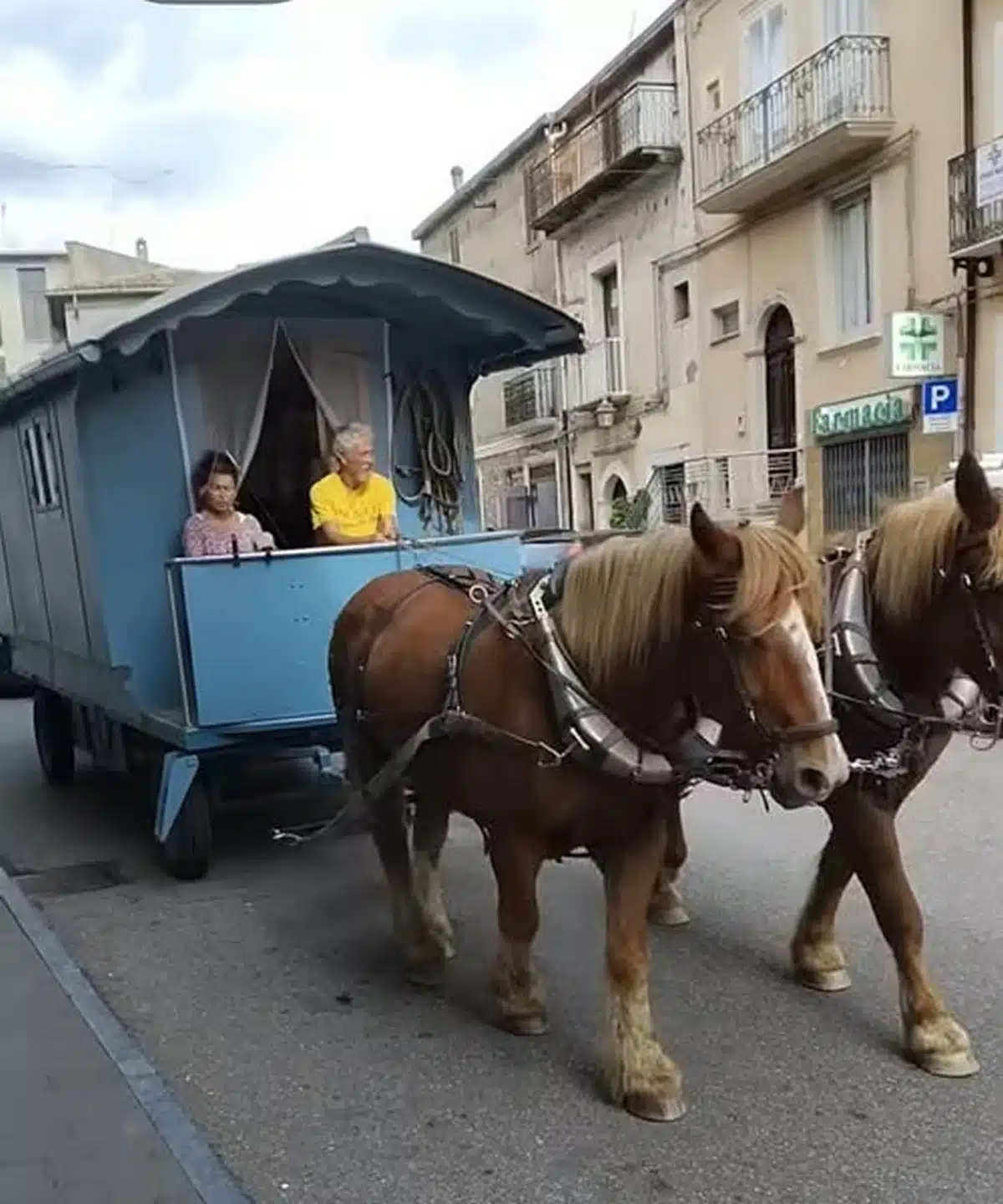 montesano viaggio carrozza cavalli kristen pierangelo