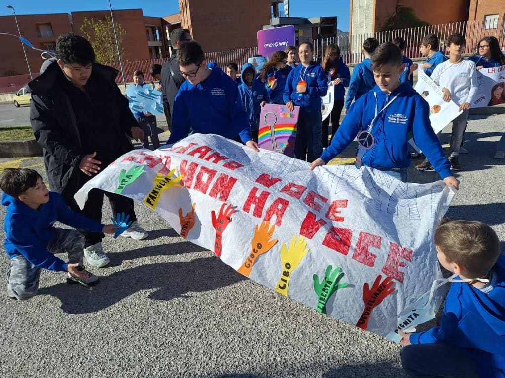 fisciano staffetta diritti bambini