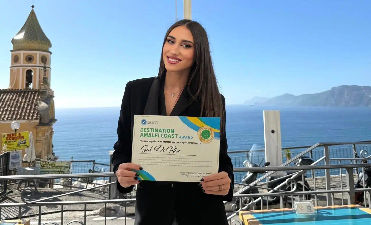 Sal De Riso premiata come “Destinazione più apprezzata dagli stranieri 2025” nella categoria Pasticceria