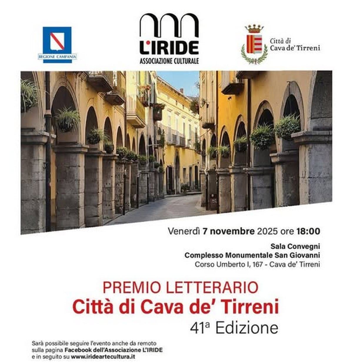 cava de tirreni premio letterario l'iride vincitori 2025