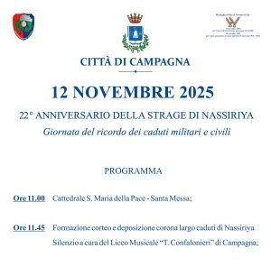 campagna strage nassiriya programma 12 novembre 2025