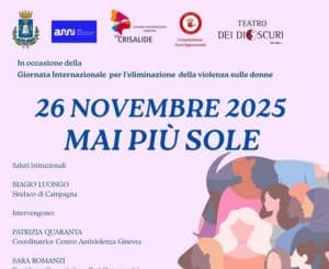 campagna giornata violenza donne 26 novembre