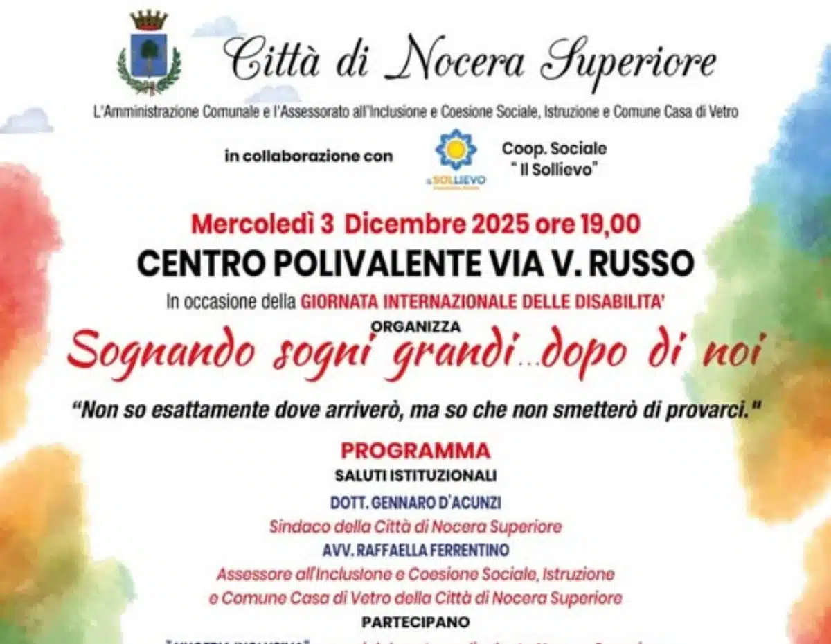giornata internazionale disabilità nocera superiore 3 dicembre