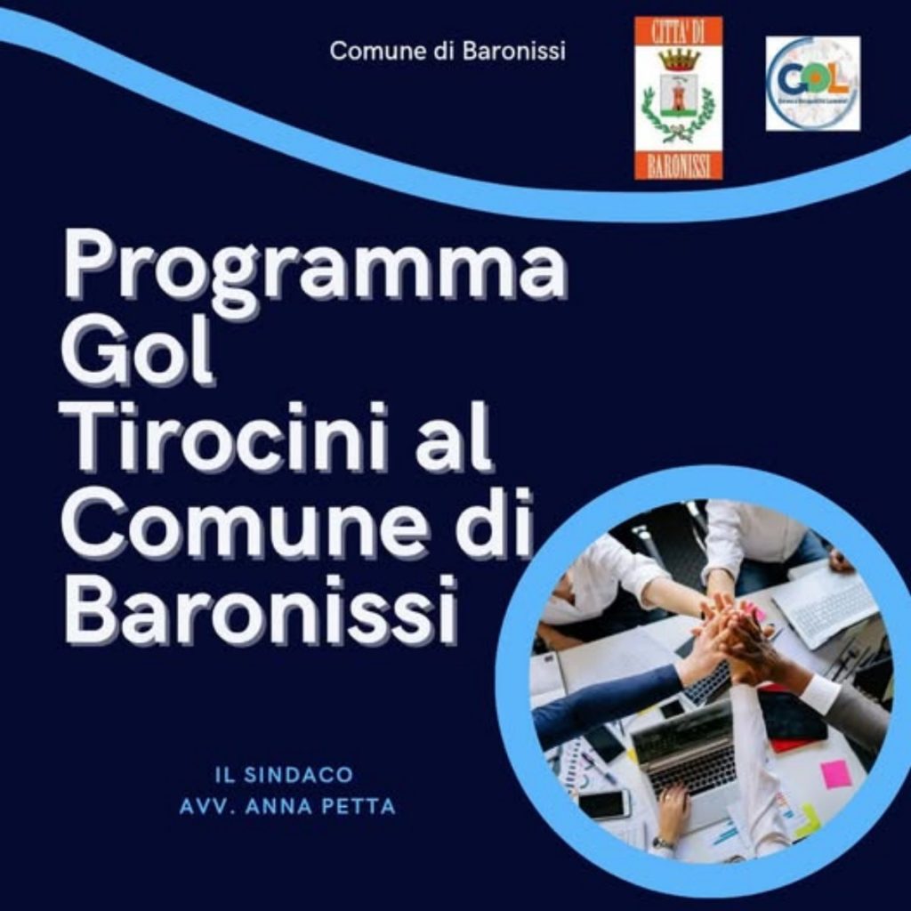 baronissi programma gol aperte candidature tirocini