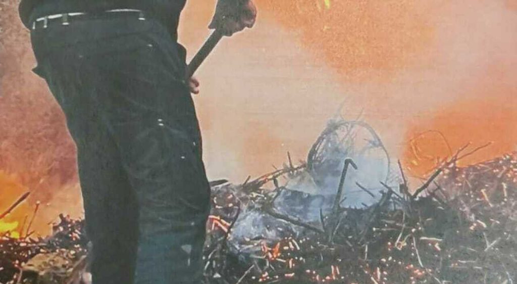 siano incendio terreno rifiuti pericolosi