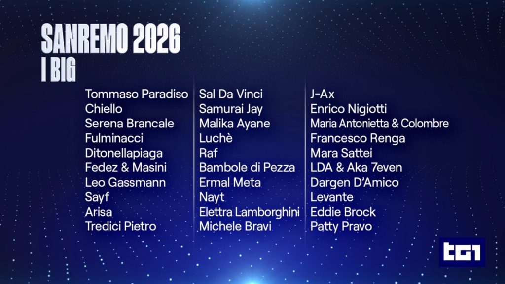 Sanremo 2026 Carlo Conti cantanti gara