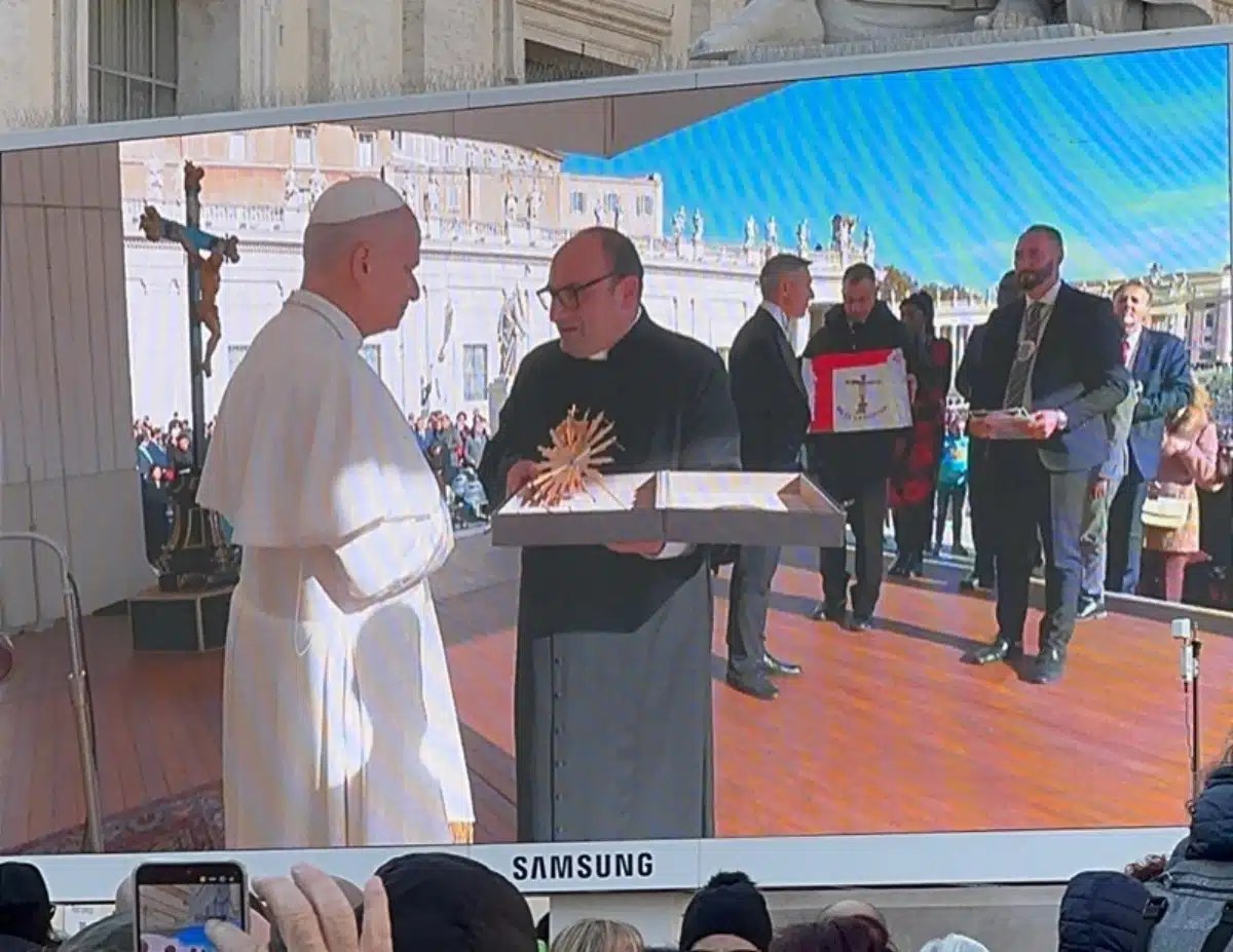 incontro don luigi piccolo papa vaticano battipaglia