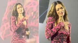 elodie scoppia piangere concerto eboli