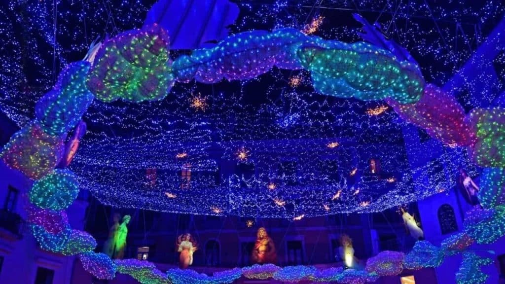 Piazza Flavio Gioia luminarie