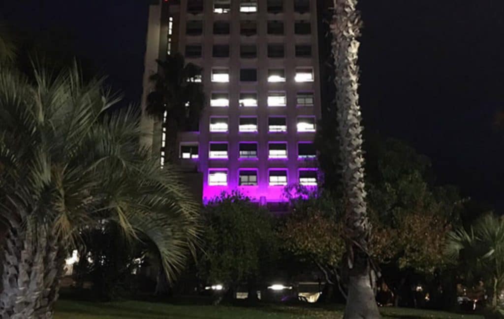 giornata prematurità ruggi salerno illuminato viola