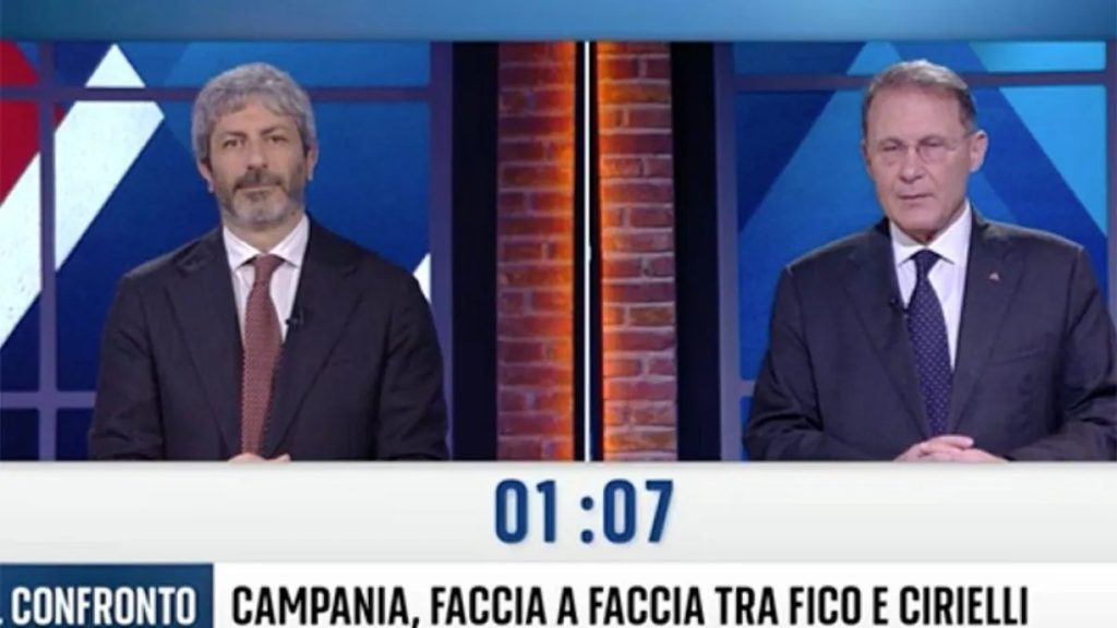 Duello televisivo decisivo tra Cirielli e Fico: clima rovesciato per la guida della Campania