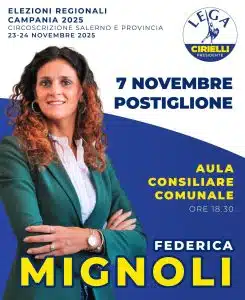 elezioni regionali federica mignoli incontro postiglione