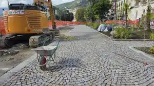 Piazza Cavour lavori pubblici Salerno