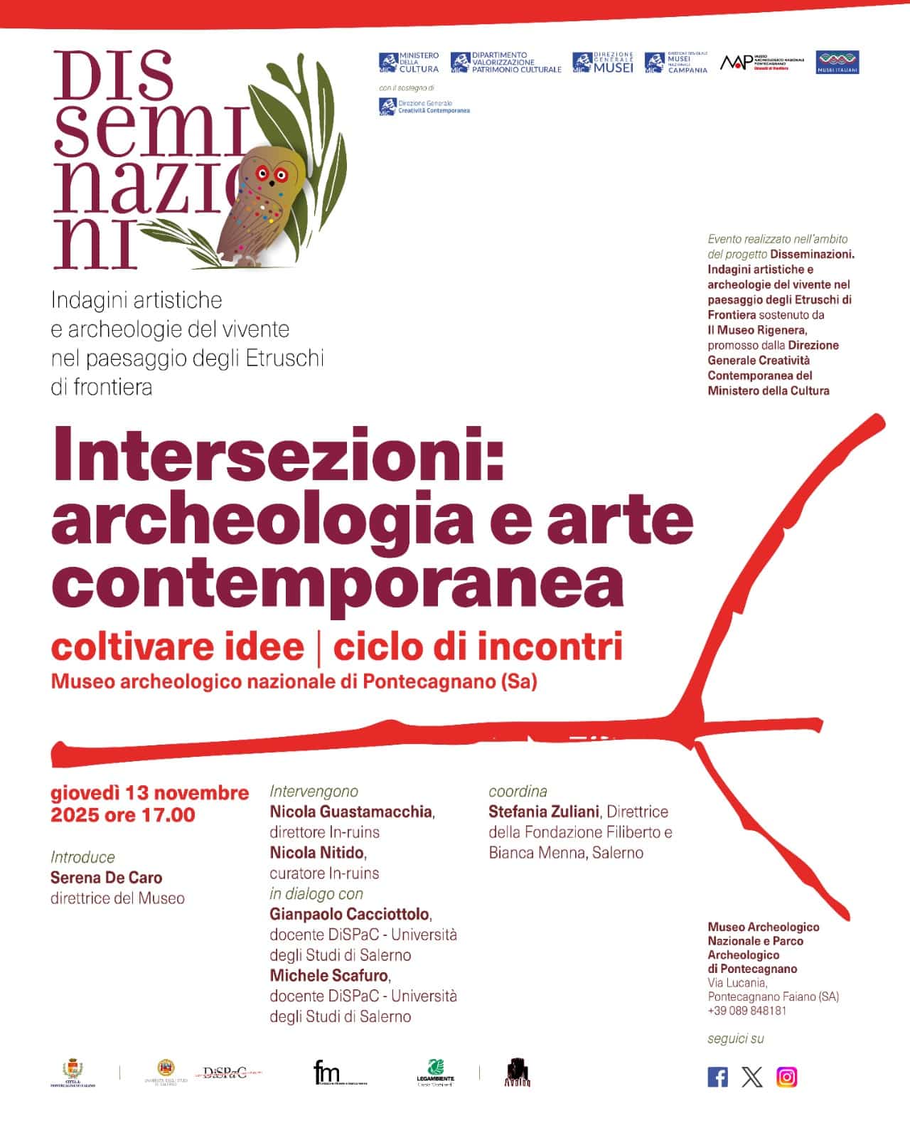 disseminazioni museo pontecagnano faiano giovedì 13 novembre