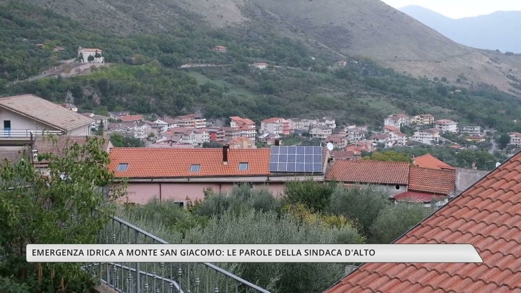 Monte San Giacomo emergenza idrica