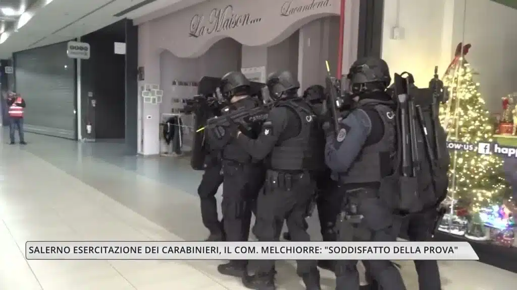 Carabinieri Salerno esercitazione operativa