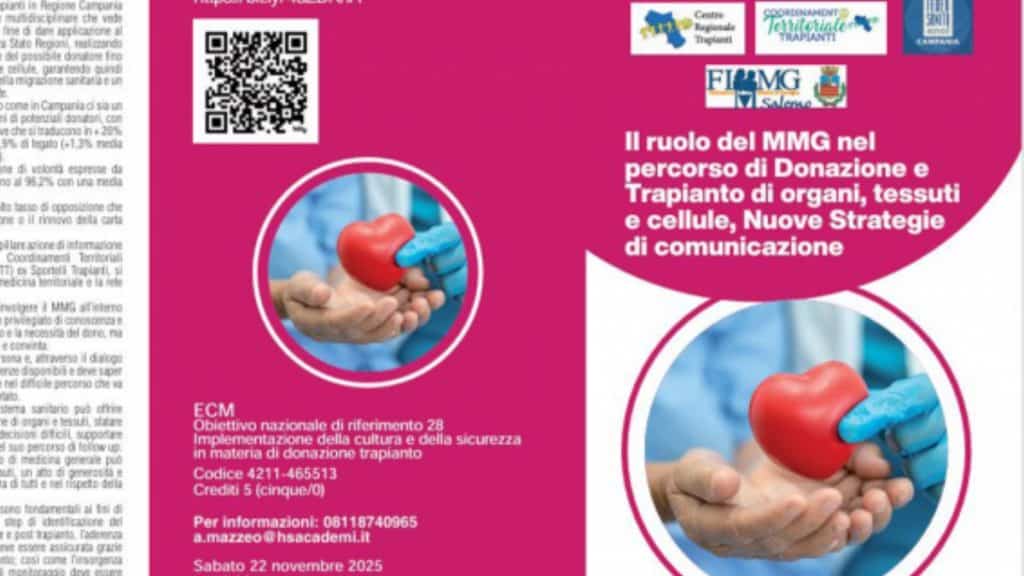 salerno convegno mmg ruolo donazione trapianto organi