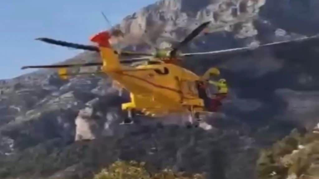 escursionista infortunato sentiero dei positano 15 novembre