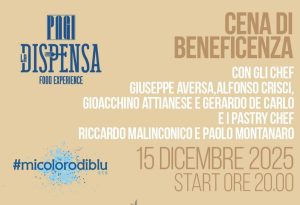angri cena benefica associazione mi coloro blu 15 dicembre