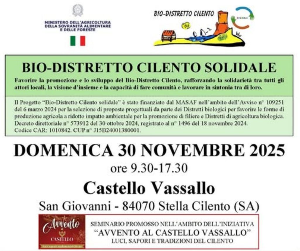 stella cilento bio-distretto castello vassallo 30 dicembre