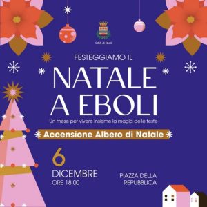 natale eboli accensione albero 6 dicembre