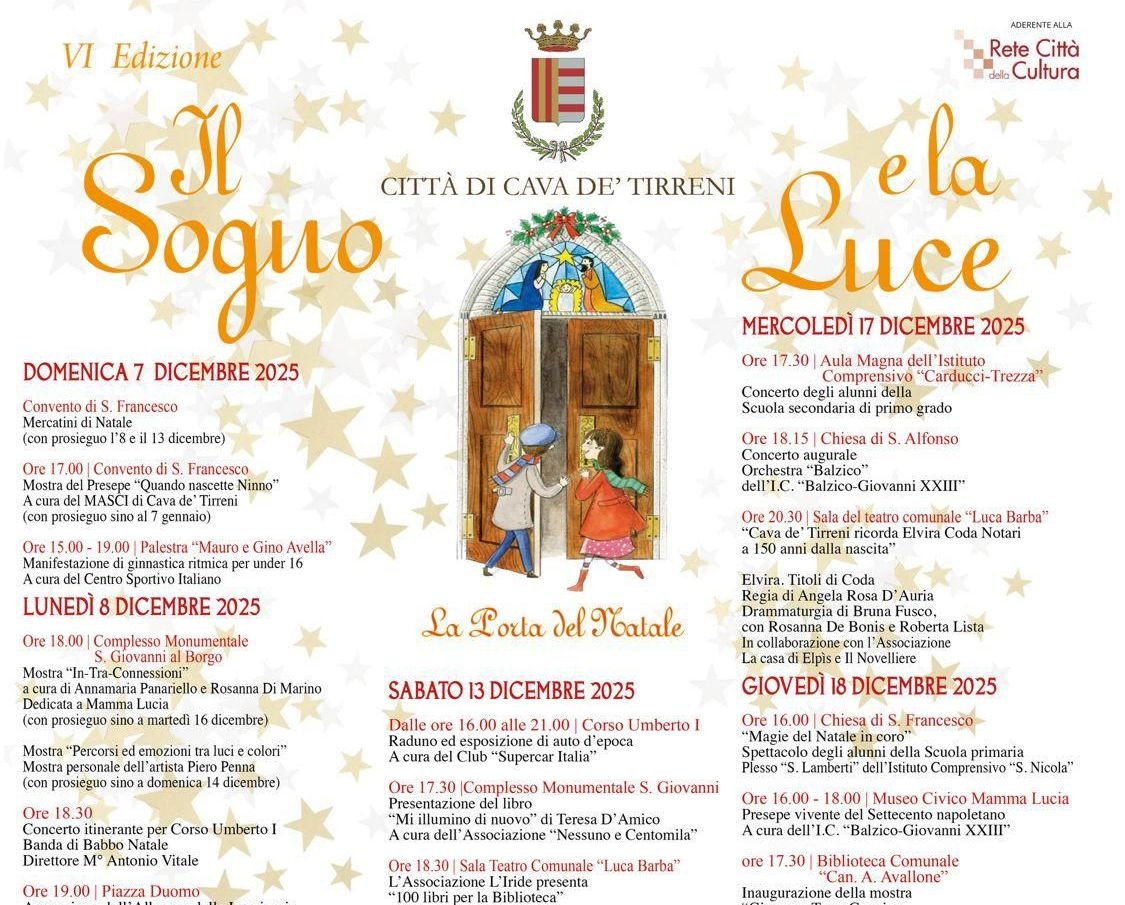 cava de tirreni natale sogno luce