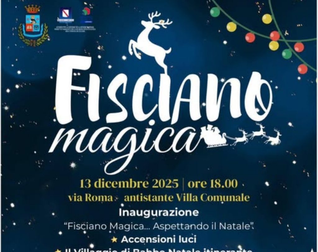 fisciano natale inaugurazione 13 dicembre
