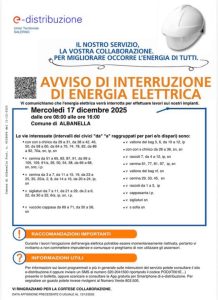interruzione elettrica albanella 17 dicembre
