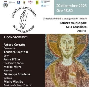 premio civitas tusciani 2025 olevano ambasciatori mondo