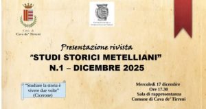 cava de tirreni presentazione rivista studi storici metelliani