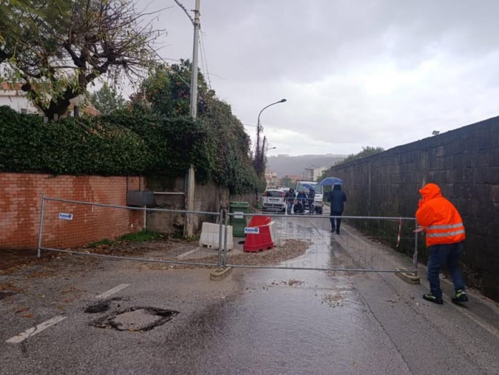 olevano sul tusciano chiusura via vittorio veneto