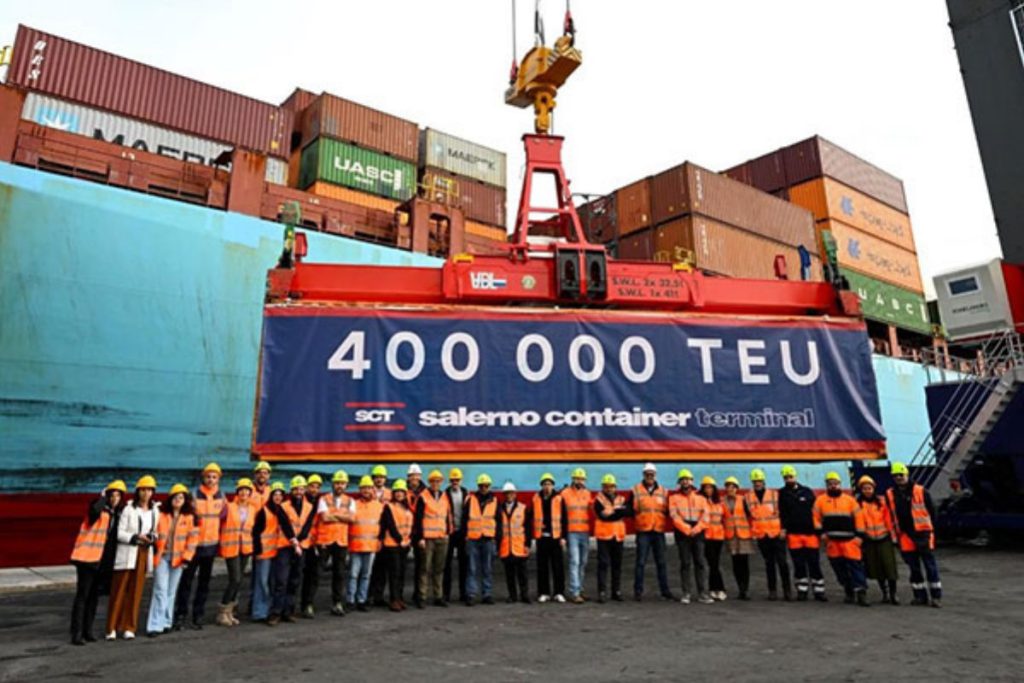 salerno container terminal teu record storico
