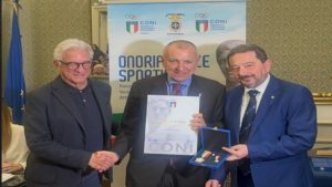 cus salerno lorenzo lentini stella oro merito sportivo coni