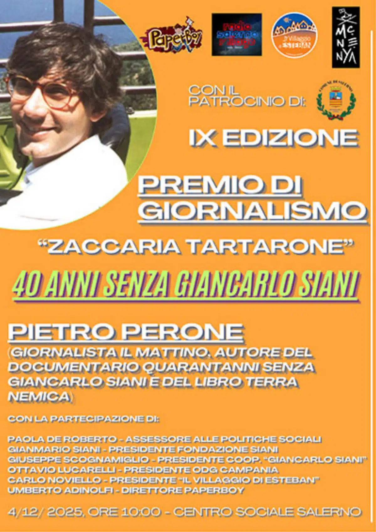 salerno premio zaccaria tartarone 2025