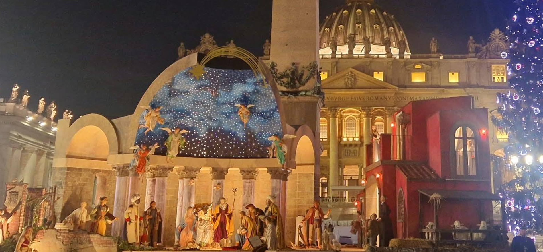 Piazza San Pietro presepe