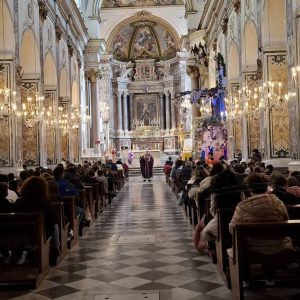 Cattedrale Amalfi preparazione Natale